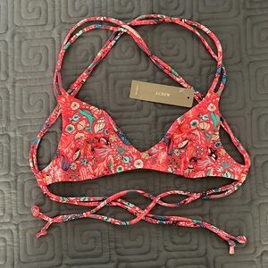 JCrew new with tags playa bikini top. Size xs.